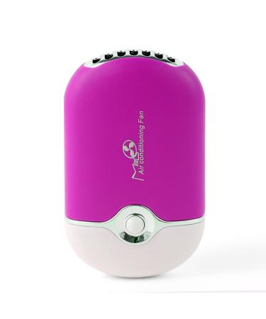 AFOUNDA USB & Mini Portable Fan + Lash Shampoo Brushes + Economy Plastic Squeeze Bottle, Rechargeable Electric Handheld Air Conditioning Cooling Refrigeration Fan For Eyelash(Pink) Purple