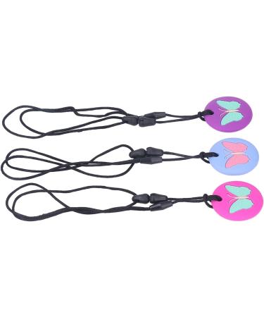 Alomejor Silicone Teething Toys for Babies - 3pcs Necklace Cute Pattern Soft Sensory Chewing Chain for Newborns - Portable and Safe - Buy Online on SooperMarket.com