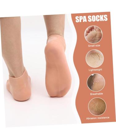 FOMIYES 2 Pairs Exfoliating Moisturizing Socks Womens Socks Moisture Enhancing Socks Womans Socks Spa Socks Women No Crease Hairpin Black Sebs Girl Child Cosmetic Socks - Buy Online on SooperMarket.com