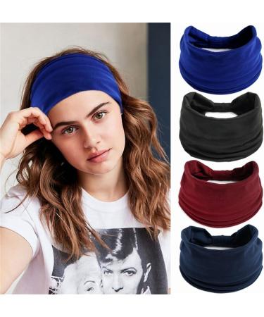 JSGHGDF Practical Headbands Woman Makeup and Washing Face Wide Headband Elastic Hairband for Woman Girls Skincare Headband Dark Grey - Buy Online on SooperMarket.com