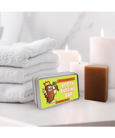 Booty Buffing Bar Soap - Premium Unisex Coffee Soap Gag Gifts for Adults Teens & Kids | Perfect for Easter Baskets & White Elephant Ideas - Buy Online on SooperMarket.com