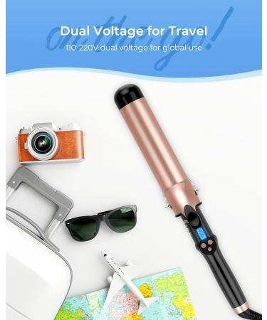 1.75 Inch Extra Long Barrel Curling Iron for Long Hair - Ceramic Tourmaline - Buy Online on SooperMarket.com