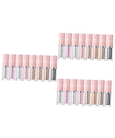 NOLITOY 24 Pcs Eye Shadow Eyeshadow Eye Glitter Makeup Metallic Eye Makeup Accessories Miss Brighten