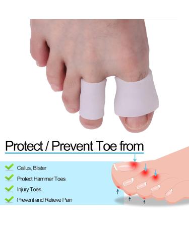Silicone Toe Spacers - 8 Pairs for Correct Toe Alignment, Bunion & Hammertoe Straighteners | Hallux Valgus Yoga - Buy Online on SooperMarket.com
