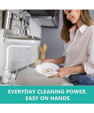 12-Pack Dishwand Refills Sponge Heads - Non-Scratch Heavy Duty Scrub Dots Brush - Soap Dispensing Scrubbers for Kitchen Sink - Dishwasher Tool - Buy Online on SooperMarket.com