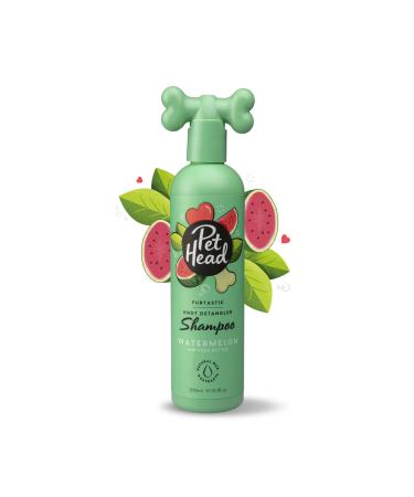 PET HEAD Dog Shampoo 300ml Furtastic Watermelon Scent Knot Detangler Best Dog Shampoo for Smelly Dogs Care for Long Tangly Curls & Coats Professional Grooming Vegan Gentle Formula for Puppies 300 ml (Pack of 1)
