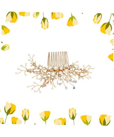 Angoily Tiara Bride Insert Comb Women Hairpin Bridal Headdress Wedding Miss Hair Comb - Buy Online on SooperMarket.com