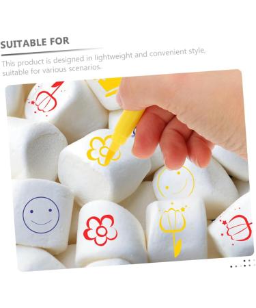 CIYODO 6pcs Biscuits Cake Boxes Decor Cake Coloring Markers Edible Cake Pens Dual Tip Markers Plastic - Buy Online on SooperMarket.com