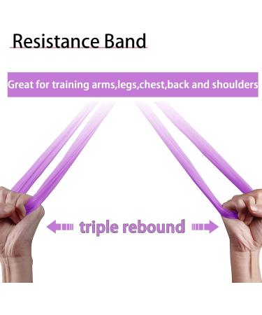 PROIRON Latex-Free Resistance Bands - Strength Training Yoga Pilates - Light/Medium/Heavy - Purple - 1.5m - 20lb - Buy Online on SooperMarket.com