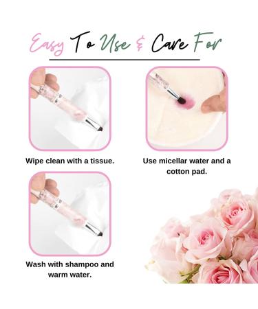 LilyLeaf 3-in-1 Makeup Brushes Kit for Eyeshadow, Brows, and Lips - Portable and Stackable Magnetic Brushes - Travel-Friendly Beauty Set - Buy Online on SooperMarket.com