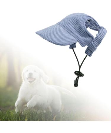 Predolo Pet Sports Hat | Fashionable Dog Solar Hat with Ear Holes | Sun Protection Baseball Cap for Small Dogs - Blue XL - Buy Online on SooperMarket.com