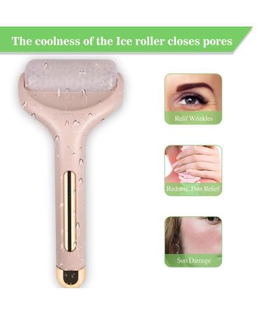 AITINIA Ice Roller - Face Roller Massager for Puffiness Relief, Pain, and Minor Injuries - Pink - Buy Online on SooperMarket.com