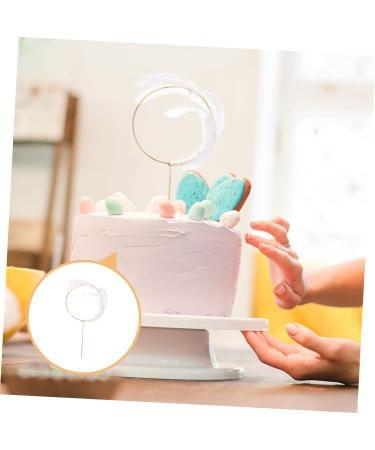 Angoily Cake Picks Cupcake Topper Cake Decoration Cake Pick Party Supplies White Paper Cup Pearl - Buy Online on SooperMarket.com