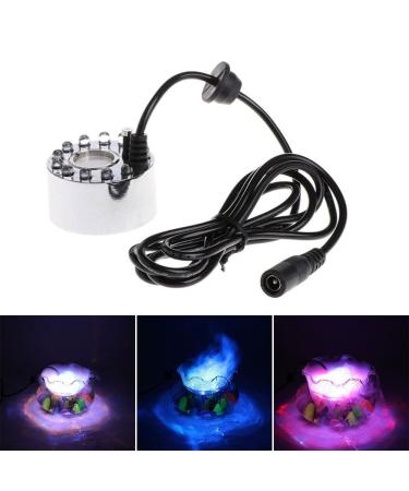 Mist Machine Colour Changing 12 LED Mist Maker Fogger Pond Fog Atomizer Water Fountain Pond Fog