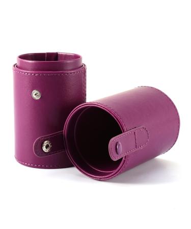 Zetiling Empty Portable Travel Makeup Brush Holder Case PU Leather () Lightweight Compact Size Easy to Carry Material for Makeup Brushes Nail Brushes