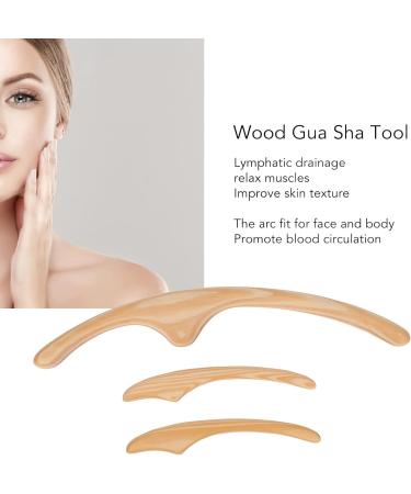 3pcs Cypress Gua Sha Tool Set | Muscle Relaxation & Cellulite Removal Massager for Face Arms Legs Back | Shop Internationally - Buy Online on SooperMarket.com