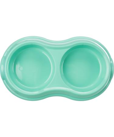 Trixie Light Weight Version Plastic Double Bowl for Cat 200 ml Assorted Colors 1 Count (Pack of 1) - Buy Online on SooperMarket.com