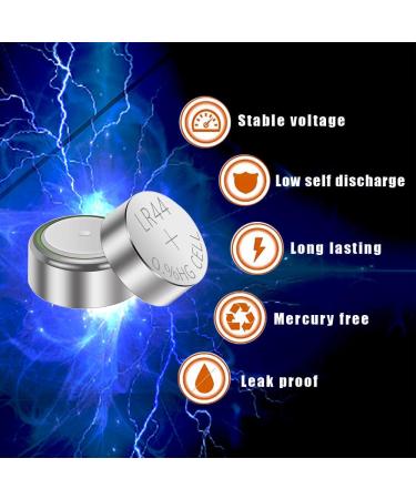 Buy L1154f Batteries - AG13 LR44 SR44 357 303 A76 | Long Lasting 1.5V Alkaline Coin Cell - 10 Pack for International Shipping - Buy Online on SooperMarket.com