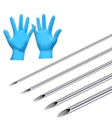 25PCS Mixed Piercing Needles, 12G 14G 16G 18G 20G Disposable Sterile Stainless Steel Hollow Piercing Needles for Ear Nose Septum Belly Tongue Eyebrow Nipple Lip Piercing 1-mixed sizes-25pcs