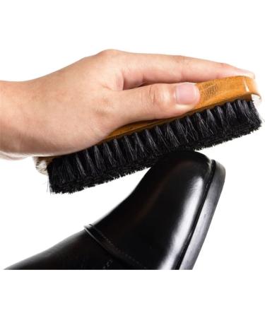 Shoe Polishing Brush With Wooden Handle High Shine Polish Buffing Brushes For Traditional Colour With Natural Bristles Ideal For Leather Shoes Boots Suede and Canvas - Buy Online on SooperMarket.com