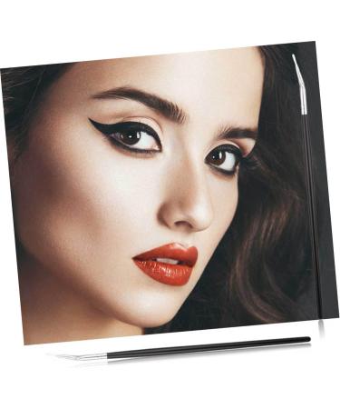 PLAFOPE 6pcs Long Handle Eyeliner Brush Liner Brush for Eyes Angled Bent Eyeliner Brush Eye Makeup Brush - Buy Online on SooperMarket.com