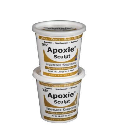 Apoxie Sculpt - 2 Part Modeling Compound (A & B) - 4 Pound, White