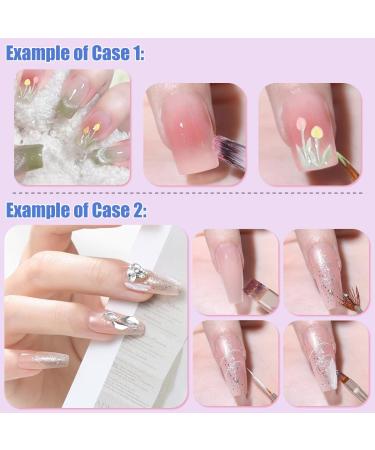 KINGMAS 10Pcs Nail Art Brushes Nail Gel Polish Painting Brush Drawing Pen Nail Liner Brush and Nail Dotting Pen for Gel Polish DIY Manicure Salon at Home - Buy Online on SooperMarket.com