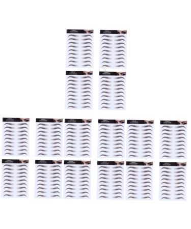 Beavorty 16 Pcs Eyebrow Stickers Eyebrows Eyebrow Stenciebrow Transfer Artificial Eyebrow Hair Tool 4d
