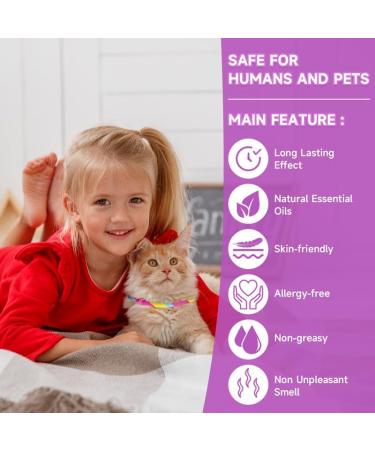 Woyamay Calming Collar For Cats Adjustable Calming Cat Collar for Anxiety and Stress Relief Natural Cat Calming Pheromone Collar with 60 Days for Kitten Medium Large Cats 2 Pack Rainbow Rainbow-2 Pack - Buy Online on SooperMarket.com