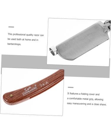 Angoily Stainless Steel Scissors & Razor for Men | Travel Barbershop Shaving Blades & Hair Scissors - Buy Online on SooperMarket.com