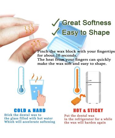 Dental Wax for Braces - Mint Orthodontic Wax (1 Box, 50 Uses) - Buy Online on SooperMarket.com