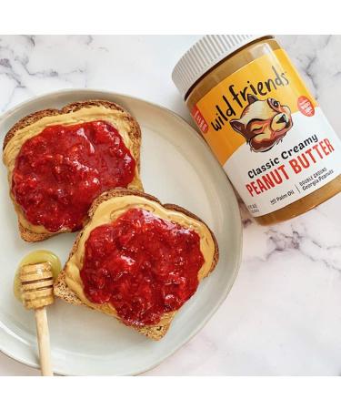 Wild Friends Foods Classic Creamy Peanut Butter 16oz Jars - Gluten-Free, Non-GMO, Palm Oil Free (3 Count) - Buy Online on SooperMarket.com