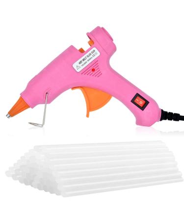 Hot Glue Gun with 40pcs Melt Glue Sticks  Mini Hot Melt Glue Gun Kit  Melting Glue Gun Set  Glue Gun Mini for Crafts and Arts  School  Home  Quick Repairs  Sealing Pink