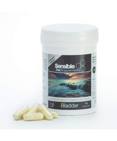 Sensible Pet Supplements 'Bladder'. Urinary support supplement for cats. Containing N-Acetyl D Glucosamine L-Tryptophan and L-Theanine. 100 sprinkle capsules.