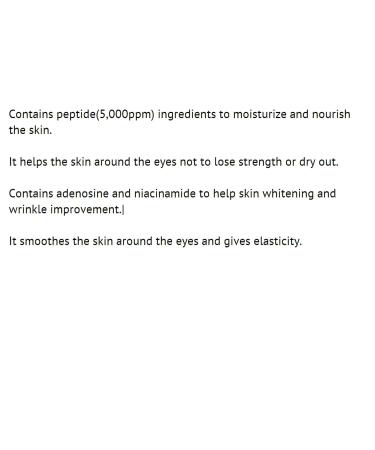 Jigott Lifting Peptide Eye Cream 50ml - Niacinamide, Adenosine, Peptide (5,000ppm) - Moisturizing Formula - Buy Online on SooperMarket.com