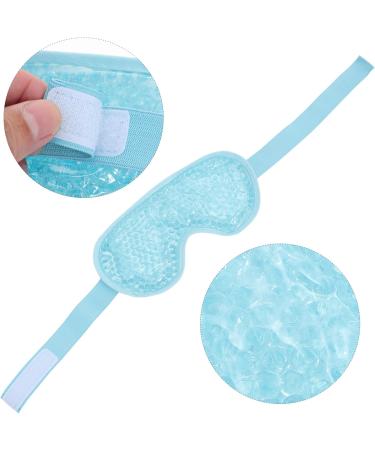 PLAFOPE 1pc Cold Compress Hot Compress Eye Mask Blackout Eye Reusable Eye Cooling Patch Heat Eye Eye Mask Eye Shades for Sleep Eye Mask Heated Eye Patch Compress Eye Pad Sleep Eye Blue 20X10X1CM - Buy Online on SooperMarket.com