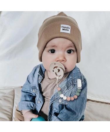 Kowlone Silicone Dummy Clip for Baby Boys and Girls - Teething Holder Unisex Pacifier Chain (Grey Green) - Buy Online on SooperMarket.com