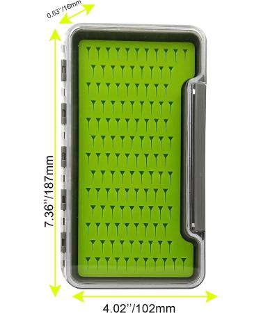 3 PC Super Slim Waterproof Fly Fishing Box | Silicone Tackle Trays | Best Pocket Storage 7.36x4.02x0.63 - Buy Online on SooperMarket.com