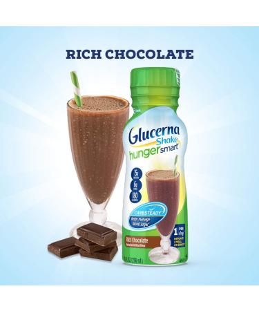 Glucerna Hunger Smart Shake Rich Chocolate 10 Ounce Bottles 12 count - Buy Online on SooperMarket.com