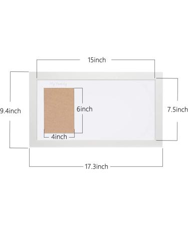 NWK DIY Family Photo & Hand/Footprints Kit | 10x17 White Wood Frame, Ink Pad & Non-Toxic Paints | Baby Shower/Christmas Gift for New Parents - Buy Online on SooperMarket.com