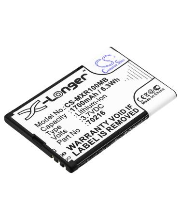 Afshan 1700mAh/3.7V 70216 Battery Replacement for MOBI DXR DXR