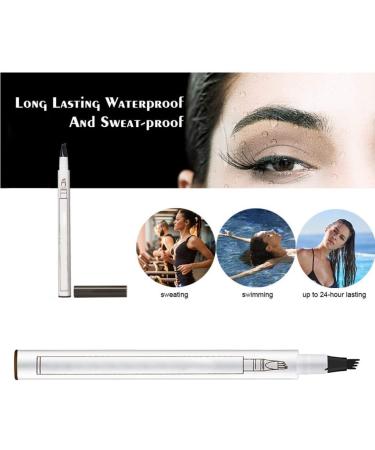 Waterproof Brow Pen Eyebrow Pen Waterproof Eyebrow Pencil for Professional Makeup Natural Brow 3pcs - Buy Online on SooperMarket.com