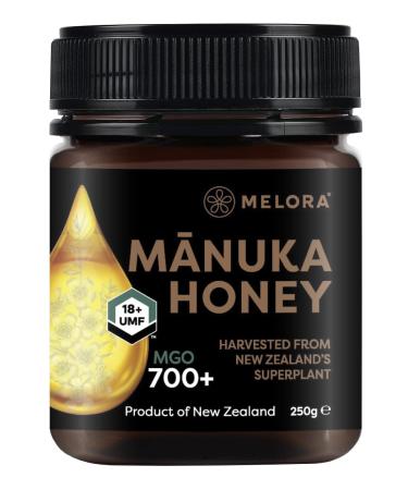 Melora Genuine Manuka Honey - 700 MGO 250g - 18+ UMF - 100% Pure & Traceable High Strength Manuka from New Zealand