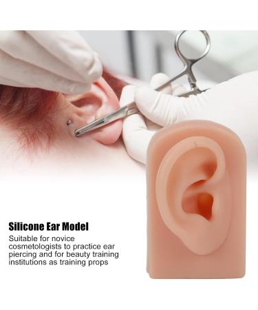Silicone Right Human Ear Model for Jewelry Display and Piercing Practice - Dark Skin - Buy Online on SooperMarket.com