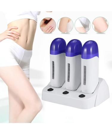 Depilatory Wax Kit for Coarse Hair Removal - Complete Waxing Set for Men & Women with Heating Base - Perfect for Body Hair - Buy Online on SooperMarket.com