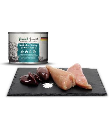 Venandi Animal Premium Wet Cat Food - Grain-Free Turkey Monoprotein 6-Pack (6 x 200g) - Healthy & Delicious International Shipping - Buy Online on SooperMarket.com