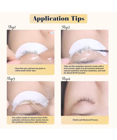 Eyelash Extensions Remover - 15g Fast Dissolve No Damage to Natural Lashes Professional Adhesive Remover for Lash Extensions - Buy Online on SooperMarket.com