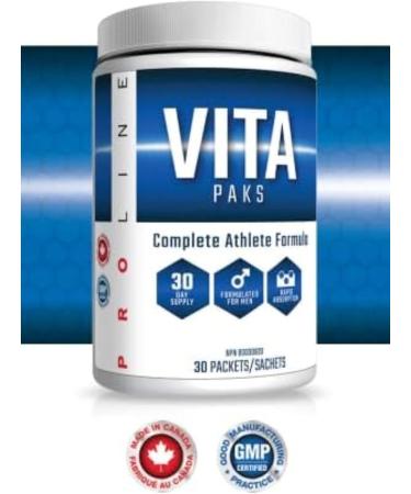 Pro Line Vita-Paks for Men | Complete Athlete Formula in 1 Pack | Multi Minerals Omega 3 Essential Fatty Acids Greens Super Foods High-Potency Vitamin B Complex Vitamin C Complex | 60 Packets (Pack of 2) 30 count (Pack of 2) - Buy Online on SooperMarket.com