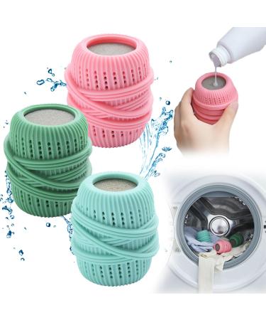 Fabric Softener Dispenser Ball Ball Dispenser for Fabric Softener Laundry Ball Liquid Fabric Softener Dispenser for Washing Machine Dryer Removal and Reusable (3 Pcs)