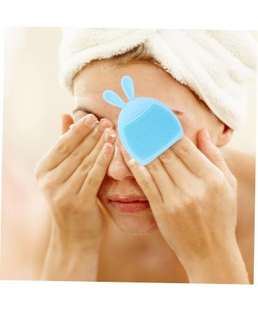minkissy 28 Pcs Rabbit Ears Facial Brush Face Massage Brush Skin Care Brush Manual Face Cleansing Brush Facial Cleansing Tool Women Facial Brush Handheld Cute Rabbit Silica Gel Miss Light Bluex7pcs 7.5x7.5cmx7pcs - Buy Online on SooperMarket.com
